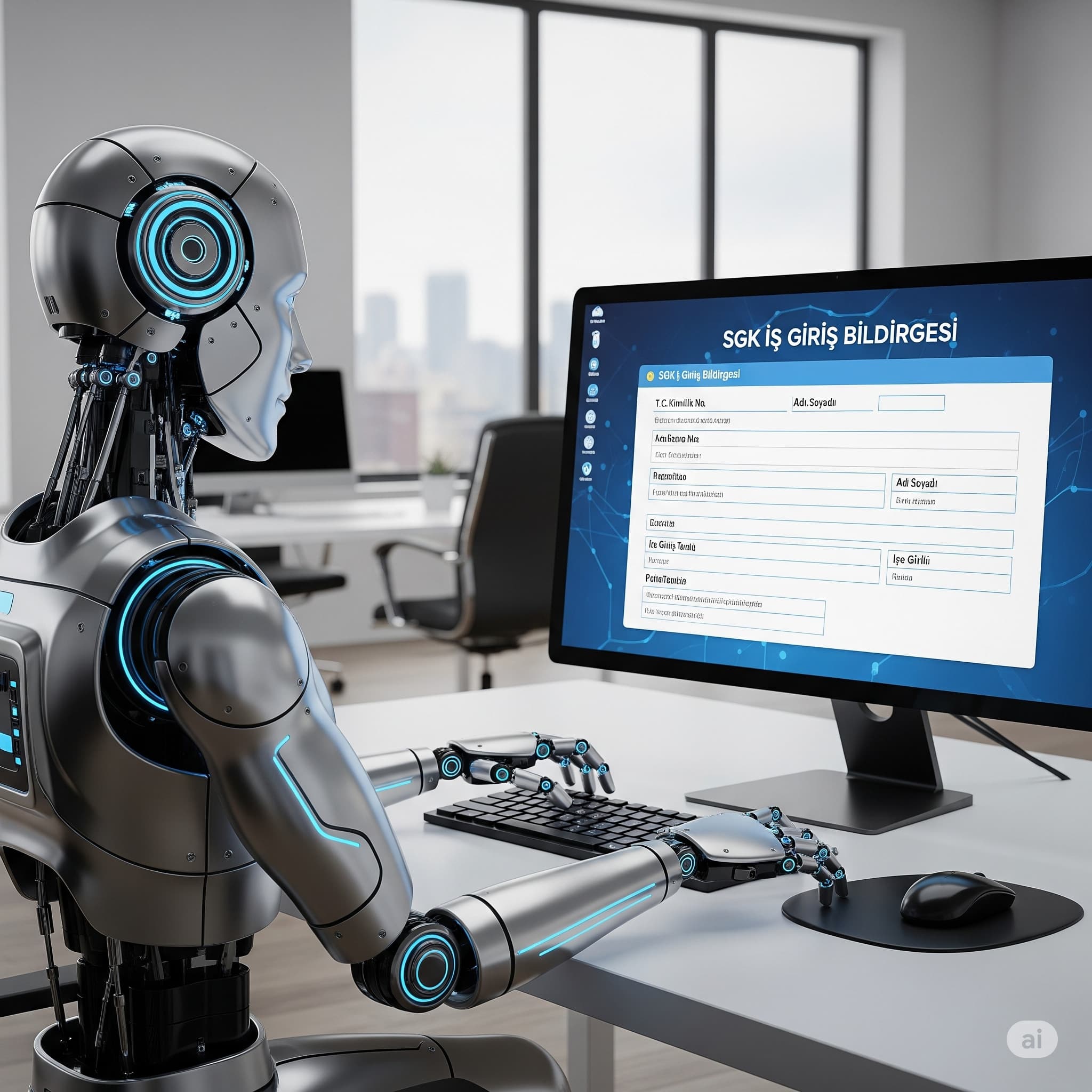 SGK İşe Giriş Bildirimi Robotu Görseli
